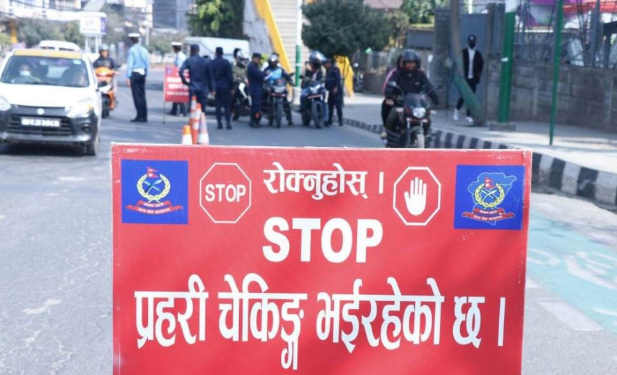  काठमाडौं उपत्यकाका ६६ ठाउँमा होली केन्द्रित ट्राफिक चेक प्वाइन्ट